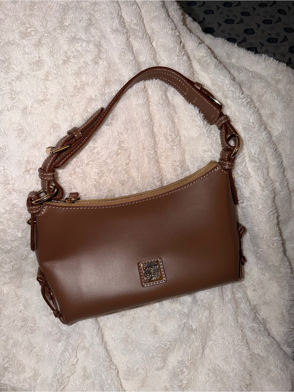 Dooney & Bourke Brown Leather Shoulder Bag